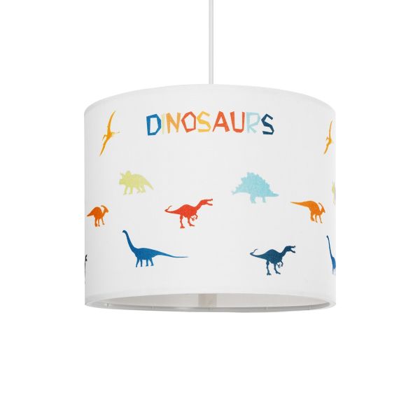 GLOBOSTAR® DINO 204-0014 Παιδικό Κρεμαστό Φωτιστικό Οροφής με Ντουί 1 x E27 AC 220-240V IP20 - Πολύχρωμο - Μ28 x Π28 x Υ24cm