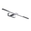 GLOBOSTAR® ELLIS 60445 Μοντέρνο Φωτιστικό Τοίχου - Απλίκα Καθρέπτη Μπάνιου LED 12W 1400lm 120° AC 220-240V IP44 Φυσικό Λευκό 4500K - Lumileds SMD Chip & TÜV SÜD Driver - Νίκελ Χρώμιο - Μ60 x Π16 x Υ6cm - 3 Χρόνια Εγγύηση