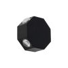 GLOBOSTAR® HIKARI 60687 Μοντέρνο Φωτιστικό Τοίχου - Απλίκα LED 8W 800lm 30° AC 220-240V Αδιάβροχο IP65 Θερμό Λευκό 2700K - CREE XPE Chip & TÜV SÜD Driver - Μαύρο Ματ - Μ10 x Π4 x Υ10cm - 5 Χρόνια Εγγύηση