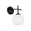 GLOBOSTAR® ISEN 01157 Μοντέρνο Φωτιστικό Τοίχου - Απλίκα με Ντουί 1 x E27 AC 220-240V IP20 - Μαύρο & Λευκό - Μ24 x Π15 x Υ27cm