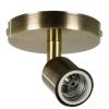 GLOBOSTAR® SARA 00847 Μοντέρνο Φωτιστικό Οροφής με Ντουί 1 x E27 AC 220-240V IP20 - Χρυσό Βούρτσας - Μ10 x Π10 x Υ10.3cm