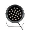 GLOBOSTAR® TREEVINA 90359 Φωτιστικό Σποτ με Αντιθαμβωτική Γρίλια για Φυτά - Δέντρα με Βάση Κήπου / Καρφωτό LED 24W 2040lm 10° DC 24V Αδιάβροχο IP65 Ultra Θερμό Λευκό 2200K Dimmable - Bridgelux SMD Chip - Γκρι Ανθρακί - Μ21.5 x Π18.3 x Υ14cm - 3 Χρόνια Εγγ