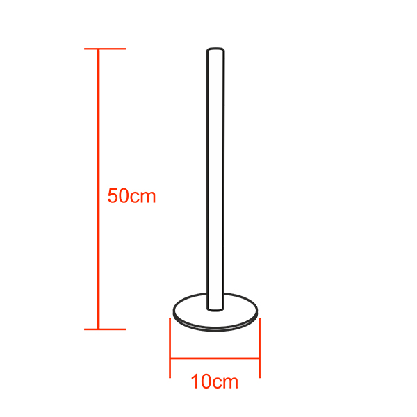 Μοντέρνο Minimal Επιτραπέζιο Μαύρο Φωτιστικό 50cm LED 8 Watt με Ασύρματο Χειριστήριο RF & Dimmer RGB Πολύχρωμο GloboStar ALIEN Design GLOBO-50-8