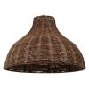 GLOBOSTAR® MAYOTTE 00725 Boho Κρεμαστό Φωτιστικό Οροφής με Ντουί 1 x E27 AC 220-240V IP20 - Καφέ - Μ40 x Π40 x Υ28cm