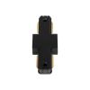 GLOBOSTAR® EUROTRACK-1PH 60903 Μονοφασικός Σύνδεσμος I Επέκτασης Ράγας 2 Καλωδίων 1L+1N για Σύστημα Ράγας Eurotrack-1PH AC 220-240V IP20 - Μαύρο Ματ - Μ9.3 x Π3.5 x Υ1.6cm