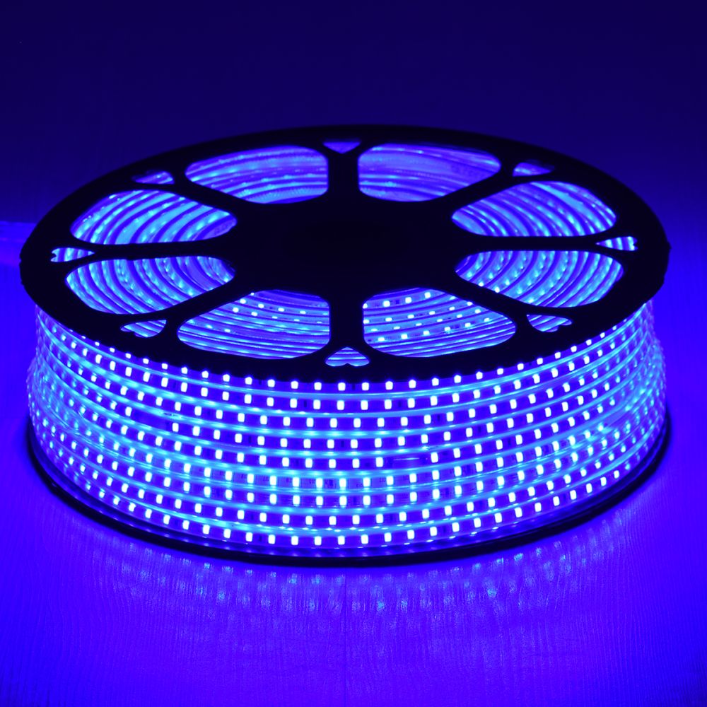 GLOBOSTAR® EPISLIM 70506 Ταινία LED 12W/m 780lm/m 120° DC 220-240V Αδιάβροχη IP65 96 x SMD2835 Chip/m Μπλε Dimmable - Epistar SMD Chip - Μ100 x Π1 x Υ0.5cm - 3 Χρόνια Εγγύηση