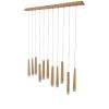 GLOBOSTAR® CALISTA 10001254 Μοντέρνο Κρεμαστό Φωτιστικό Οροφής με Ντουί 11 x G4 AC 220-240V IP20 - Μπεζ - Μ120 x Π8 x Υ33cm