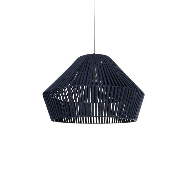 GLOBOSTAR® NUI 205-0072 Boho Κρεμαστό Φωτιστικό Οροφής με Ντουί 1 x E27 AC 220-240V IP20 - Μπλε - M60 x Π60 x Υ41cm