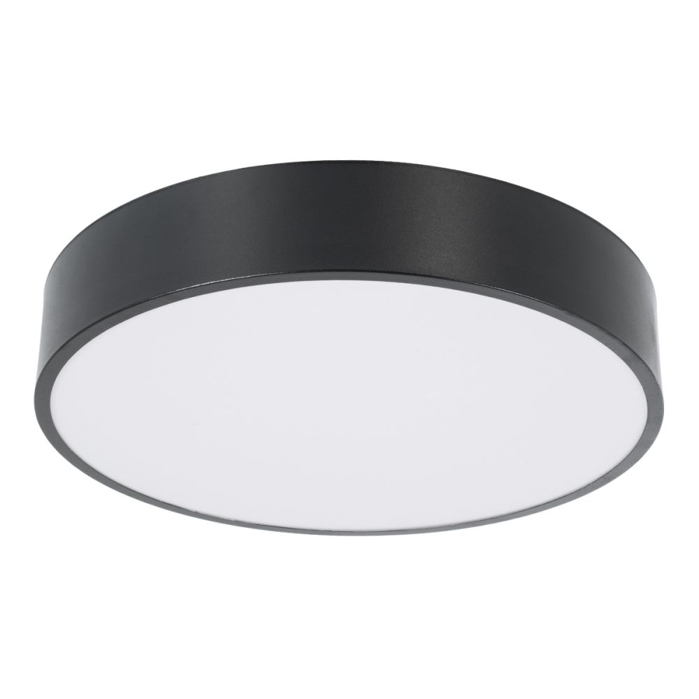 GLOBOSTAR® BURTON 61200-S Μοντέρνο Φωτιστικό Οροφής LED 67W 7370lm 120° AC 220-240V IP20 Ρυθμιζόμενο Λευκό CCT με Χειριστήριο από 2700K έως 6000K Dimmable - Lumileds SMD Chip - Μαύρο Ματ - Μ40 x Π40 x Υ8cm - 3 Χρόνια Εγγύηση
