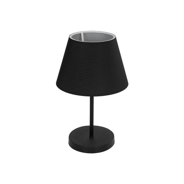 GLOBOSTAR® LARA 204-0074 Μοντέρνο Επιτραπέζιο Φωτιστικό Πορτατίφ με Ντουί 1 x E27 AC 220-240V IP20 - Μαύρο - Μ22 x Π22 x Υ35cm