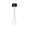 GLOBOSTAR® NOVA 201-0038 Μοντέρνο Επιδαπέδιο Φωτιστικό με Ντουί 1 x E27 AC 220-240V IP20 - Λευκό & Μαύρο - Μ36 x Π36 x Υ148cm