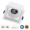 GLOBOSTAR® PLUTO-B 60278 Χωνευτό Downlight Σποτ με Honeycomb Anti Glare Reflector LED 15W 1950lm 38° AC 220-240V IP20 Φυσικό Λευκό 4500K - Bridgelux COB Chip & TÜV SÜD Driver - Λευκό Ματ - Μ10.4 x Π10.4 x Υ6.5cm / Q9.5 x 9.5cm - 5 Χρόνια Εγγύηση