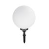 GLOBOSTAR® AGROS 61709 Φωτιστικό Κήπου / Καρφωτό με Ντουί 1 x E27 AC 220-240V Αδιάβροχο IP65 - Λευκό & Μάυρο - Μ40 x Π40 x Υ74cm