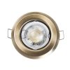 GLOBOSTAR® ORO 77813 Χωνευτή Βάση για Σποτ MR16 με Ντουί GU10/GU5.3 IP20 - Μπρούτζινο - Μ8.3 x Π8.3 x Υ3.1cm / Q6cm