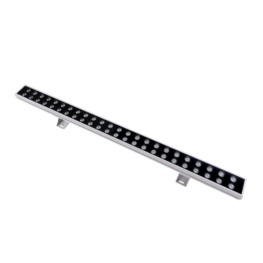 GLOBOSTAR® WASHERMOZA 90163 Μπάρα Φωτισμού Wall Washer LED 48W 4080lm 10-30° DC 24V Αδιάβροχο IP66 Πολύχρωμο RGB Dimmable - Bridgelux SMD Chip - Γκρι Ανθρακί - Μ100 x Π8.5 x Υ4cm - 3 Χρόνια Εγγύηση