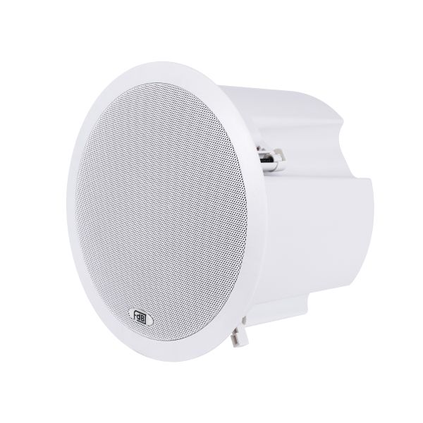 GLOBOSTAR® FDB C800T 98013 Χωνευτό Παθητικό Ηχείο Εγκαταστάσεων με Μετασχηματιστή 100V & 8Ω - 50W RMS (100W Peak) - 1 x 8" Inches LF & 1 x 1" Inches HF - IP20 - Λευκό - Μ28 x Π28 x Υ21cm / Q24.5 x 17.7cm - 2 Χρόνια Εγγύηση