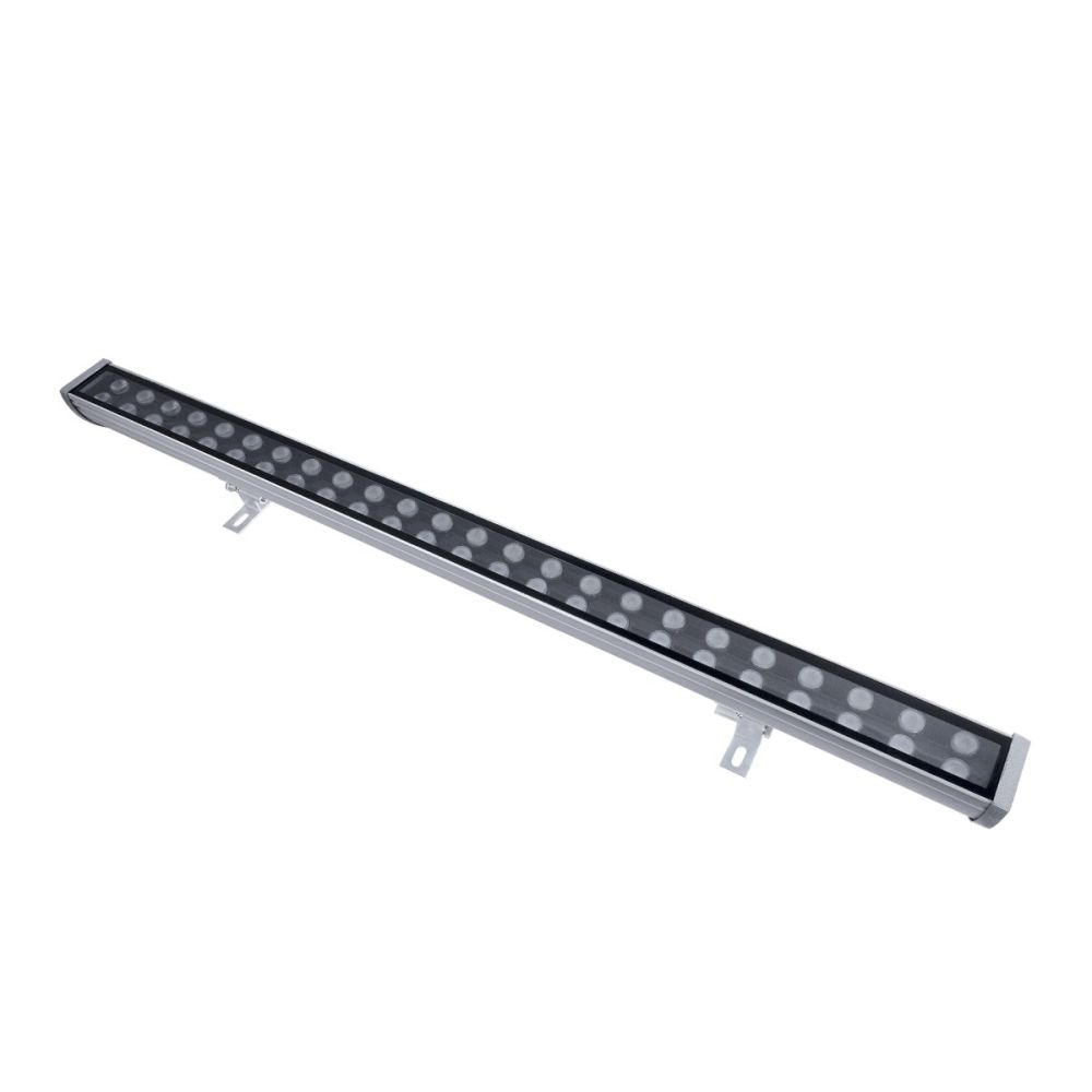 GLOBOSTAR® WASHERMOZA 90158 Μπάρα Φωτισμού Wall Washer LED 48W 5200lm 10-30° DC 24V Αδιάβροχο IP66 Θερμό Λευκό 2700K Dimmable - Bridgelux SMD Chip - Γκρι Ανθρακί - Μ100 x Π8 x Υ12cm - 3 Χρόνια Εγγύηση