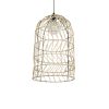 GLOBOSTAR® NETI 205-0025 Boho Κρεμαστό Φωτιστικό Οροφής με Ντουί 1 x E27 AC 220-240V IP20 - Μπεζ - M35 x Π35 x Υ63cm