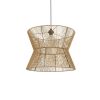 GLOBOSTAR® UPCONE 205-0056 Boho Κρεμαστό Φωτιστικό Οροφής με Ντουί 1 x E27 AC 220-240V IP20 - Μπεζ - M50 x Π50 x Υ43cm