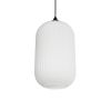 GLOBOSTAR® MELONI 206-0019 Μοντέρνο Κρεμαστό Φωτιστικό Οροφής με Ντουί 1 x E27 AC 220-240V IP20 - Λευκό - Μ20 x Π20 x Υ38cm