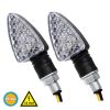 GLOBOSTAR® TURNLIGHT 81751 Φλας Μοτοσυκλέτας LED 1.5W/3W 135lm/270lm 120° DC 12V Αδιάβροχο IP65 Πορτοκαλί - Μ8.3 x Π3 x Υ2.8cm - Πακέτο 2 Τεμαχίων - 1 Χρόνο Εγγύηση