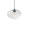 GLOBOSTAR® PERA 206-0009 Μοντέρνο Κρεμαστό Φωτιστικό Οροφής με Ντουί 1 x E27 AC 220-240V IP20 - Διάφανο - Μ30 x Π30 x Υ22cm