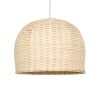 GLOBOSTAR® BERMUDA 01708 Boho Κρεμαστό Φωτιστικό Οροφής με Ντουί 1 x E27 AC 220-240V IP20 - Μπεζ - Μ31 x Π31 x Y22cm