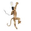 GLOBOSTAR® APES 01806 Μοντέρνο Φωτιστικό Τοίχου - Απλίκα με Ντουί 1 x E27 AC 220-240V IP20 - Χρυσό & Μαύρο - Μ34 x Π31 x Υ61cm