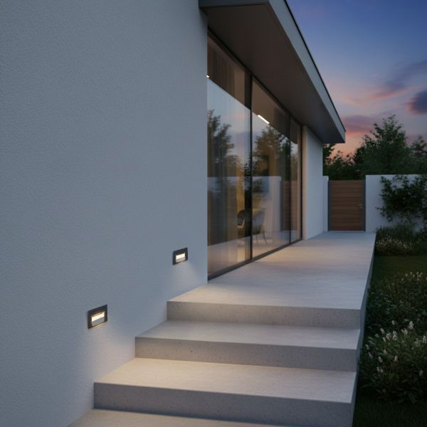 kelvo® STEPART KLV-101-0081 Μοντέρνο Χωνευτό Φωτιστικό Σκαλοπατιού - Διαδρόμου LED 3W 375lm 45° AC 220-240V Αδιάβροχο IP65 Θερμό Λευκό 2700K - Lumileds SMD Chip & TÜV SÜD Driver - Γκρι Ανθρακί Ματ - Μ10.5 x Π4.5 x Υ6cm / Q9.12 x 4.49cm - 5 Χρόνια Εγγύ