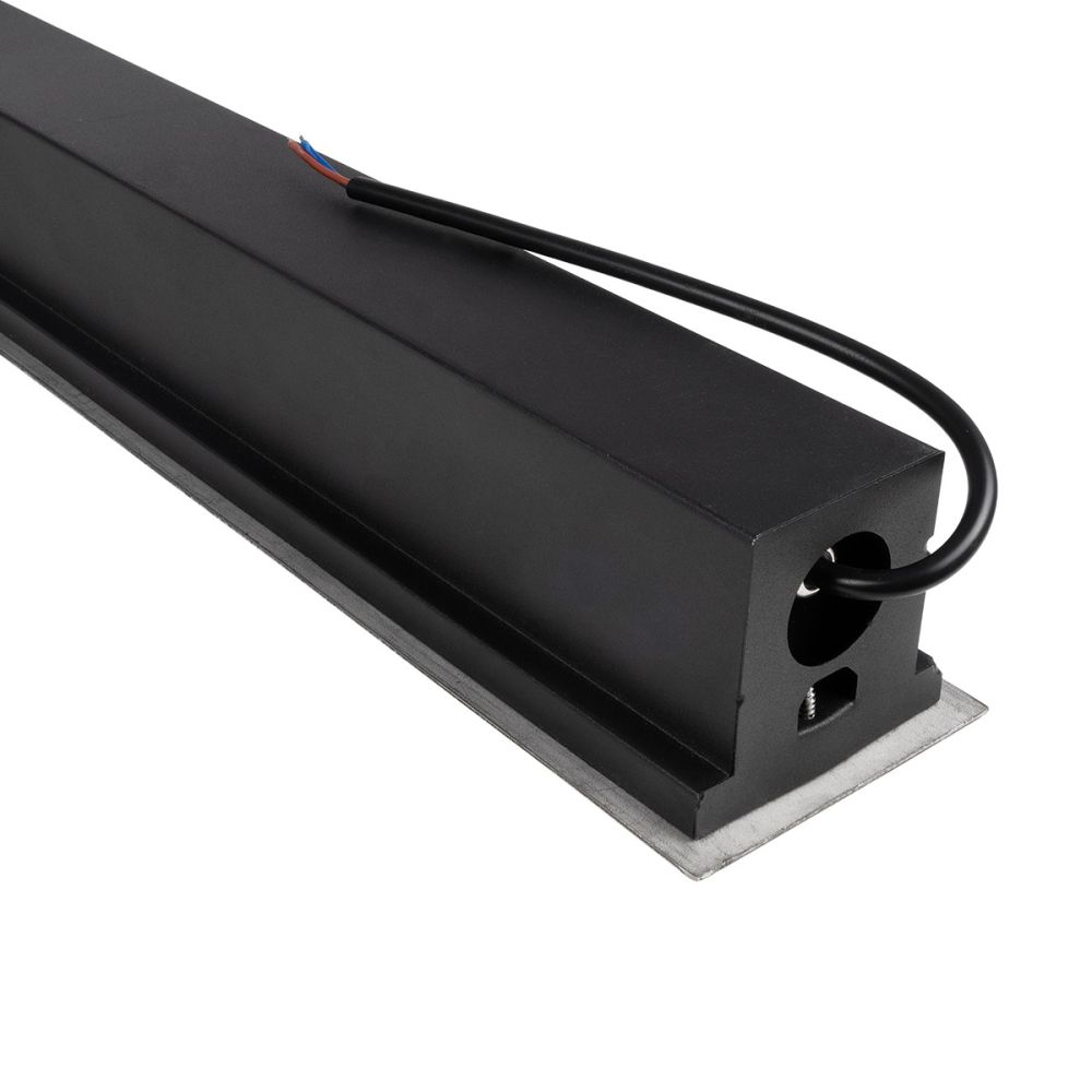 GLOBOSTAR® UNDERGROUND-REMVI 90194-Y Χωνευτή Μπάρα Φωτισμού Wall Washer LED 18W 1890lm 10° DC 24V Αδιάβροχο IP68 Ultra Θερμό Λευκό 2200K Dimmable - Bridgelux SMD Chip - Ανοξείδωτο Ατσάλι SS316 - Μ100 x Π9 x Υ7.2cm / Q98.2 x 7.6cm - 3 Χρόνια Εγγύηση