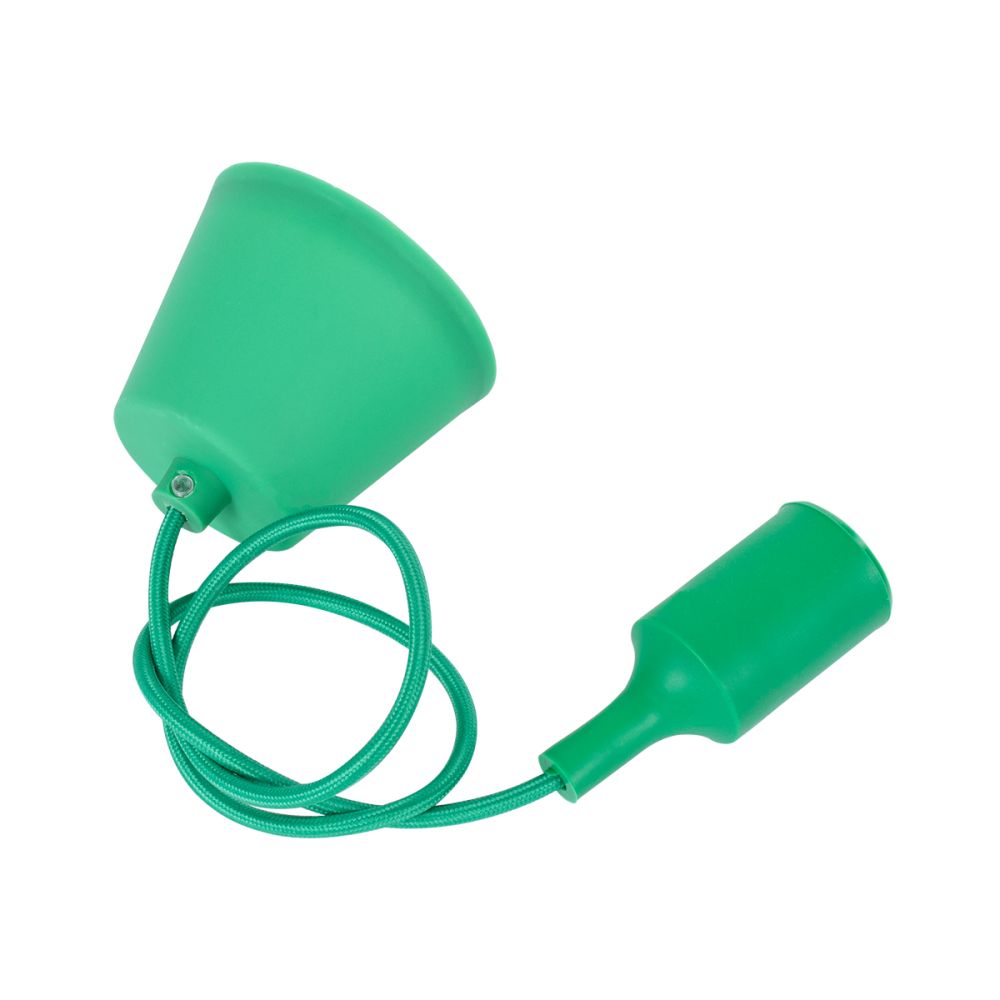 GLOBOSTAR® CABLITO 61556 Μοντέρνο Κρεμαστό Φωτιστικό Οροφής με Ντουί 1 x E27 AC 220-240V IP20 - Πράσινο - Μ4 x Π4 x Υ110cm