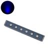GLOBOSTAR® WASHERMARGO 90182 Μπάρα Φωτισμού Wall Washer LED 6W 510lm 30° DC 24V Αδιάβροχο IP65 Μπλε Dimmable - Bridgelux SMD Chip - Γκρι Ανθρακί - Μ30 x Π4 x Υ5cm - 3 Χρόνια Εγγύηση