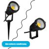 GLOBOSTAR® TREECOBO 75583 Φωτιστικό Σποτ για Φυτά - Δέντρα με Βάση Κήπου / Καρφωτό LED 10W 1100lm 35° DC 12-24V Αδιάβροχο IP67 Θερμό Λευκό 2700K Dimmable - Bridgelux COB Chip - Μαύρο - Μ6 x Π6 x Υ12.5cm - 2 Χρόνια Εγγύηση