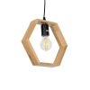 GLOBOSTAR® ELISE 01429 Μοντέρνο Κρεμαστό Φωτιστικό Οροφής με Ντουί 1 x E27 AC 220-240V IP20 - Μπεζ & Μαύρο - Μ26 x Π8 x Υ25cm