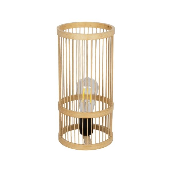 GLOBOSTAR® NOMAD 01999 Boho Επιτραπέζιο Φωτιστικό Πορτατίφ με Ντουί 1 x E27 AC 220-240V IP20 - Μπεζ - Μ16 x Π16 x Υ33cm