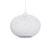 GLOBOSTAR® SOLEI 205-0008 Boho Κρεμαστό Φωτιστικό Οροφής με Ντουί 1 x E27 AC 220-240V IP20 - Λευκό - M30 x Π30 x Υ26cm
