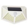 GLOBOSTAR® NOVAQ 71498 Προβολέας με Ανιχνευτή PIR / Αισθητήρα Κίνησης LED 10W 500lm 180° DC 5V με Φωτοβολταϊκό Panel 5V 0.3W & Επαναφορτιζόμενη Μπαταρία Li-ion 3.2V 1200mAh Αδιάβροχο IP65 Ψυχρό Λευκό 6000K - Sanan SMD Chip - Λευκό - Μ13.6 x Π5.2 x Υ9.
