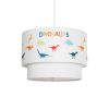 GLOBOSTAR® DINO 204-0006 Παιδικό Κρεμαστό Φωτιστικό Οροφής με Ντουί 1 x E27 AC 220-240V IP20 - Πολύχρωμο - Μ30 x Π30 x Υ24cm
