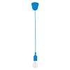 GLOBOSTAR® CABLITO 61558 Μοντέρνο Κρεμαστό Φωτιστικό Οροφής με Ντουί 1 x E27 AC 220-240V IP20 - Μπλε - Μ4 x Π4 x Υ110cm