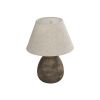 GLOBOSTAR® LISBON 204-0150 Vintage Επιτραπέζιο Φωτιστικό Πορτατίφ με Ντουί 1 x E27 AC 220-240V IP20 - Καφέ & Μπεζ - Μ22 x Π22 x Υ30cm