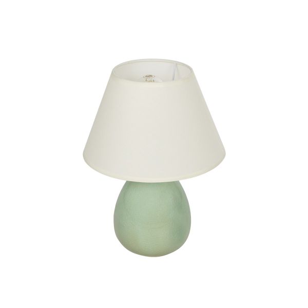 GLOBOSTAR® CESTA 204-0182 Μοντέρνο Επιτραπέζιο Φωτιστικό Πορτατίφ με Ντουί 1 x E27 AC 220-240V IP20 - Λαδί & Μπεζ - Μ22 x Π22 x Υ30cm