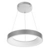 GLOBOSTAR® SALEM 61242 Μοντέρνο Κρεμαστό Φωτιστικό Οροφής LED 75W 8625lm 120° AC 220-240V IP20 Ρυθμιζόμενο Λευκό CCT με Χειριστήριο από 2700K έως 6000K Dimmable - Lumileds SMD Chip - Γκρι - Μ45 x Π45 x Υ6cm - 3 Χρόνια Εγγύηση