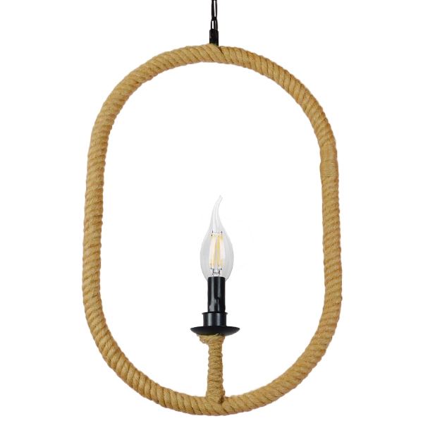 GLOBOSTAR® LINDELL 10001142 Vintage Κρεμαστό Φωτιστικό Οροφής με Ντουί 1 x E27 AC 220-240V IP20 - Μαύρο & Μπεζ - Μ35 x Π10 x Υ53cm