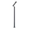 GLOBOSTAR® ZAPOPAN 90838 Φωτιστικό Urban Πλατείας/Πάρκου LED 30W 4080lm 120° AC 220-240V Αδιάβροχο IP65 Φυσικό Λευκό 5000K - Lumileds SMD Chip & Mean Well TÜV Driver - Γκρι Ανθρακί Ματ - Μ75 x Π14 x Υ360cm - 5 Χρόνια Εγγύηση