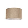 GLOBOSTAR® LOFTY 204-0090 Μοντέρνο Κρεμαστό Φωτιστικό Οροφής με Ντουί 1 x E27 AC 220-240V IP20 - Μπεζ - Μ37 x Π37 x Υ21cm