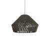 GLOBOSTAR® NUI 205-0070 Boho Κρεμαστό Φωτιστικό Οροφής με Ντουί 1 x E27 AC 220-240V IP20 - Πρασίνο - M60 x Π60 x Υ41cm