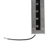 GLOBOSTAR® UNDERGROUND-REMVI 90194-Y Χωνευτή Μπάρα Φωτισμού Wall Washer LED 18W 1890lm 10° DC 24V Αδιάβροχο IP68 Ultra Θερμό Λευκό 2200K Dimmable - Bridgelux SMD Chip - Ανοξείδωτο Ατσάλι SS316 - Μ100 x Π9 x Υ7.2cm / Q98.2 x 7.6cm - 3 Χρόνια Εγγύηση