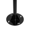 GLOBOSTAR® HELIOS-280 GLB-000-0002 Μεταλλικός Γαλβανισμένος Στύλος Φωτισμού για Φωτοβολταϊκό Προβολέα Εξωτερικού Χώρου - RAL 9005 Μαύρο Ματ - Μ35 × Π25 × Υ280cm