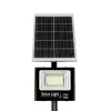 GLOBOSTAR® HELIOS-280 GLB-000-0002 Μεταλλικός Γαλβανισμένος Στύλος Φωτισμού για Φωτοβολταϊκό Προβολέα Εξωτερικού Χώρου - RAL 9005 Μαύρο Ματ - Μ35 × Π25 × Υ280cm