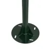 GLOBOSTAR® HELIOS-280 GLB-000-0006 Μεταλλικός Γαλβανισμένος Στύλος Φωτισμού για Φωτοβολταϊκό Προβολέα Εξωτερικού Χώρου - RAL 6009 Κυπαρίσσι Ματ - Μ35 × Π25 × Υ280cm